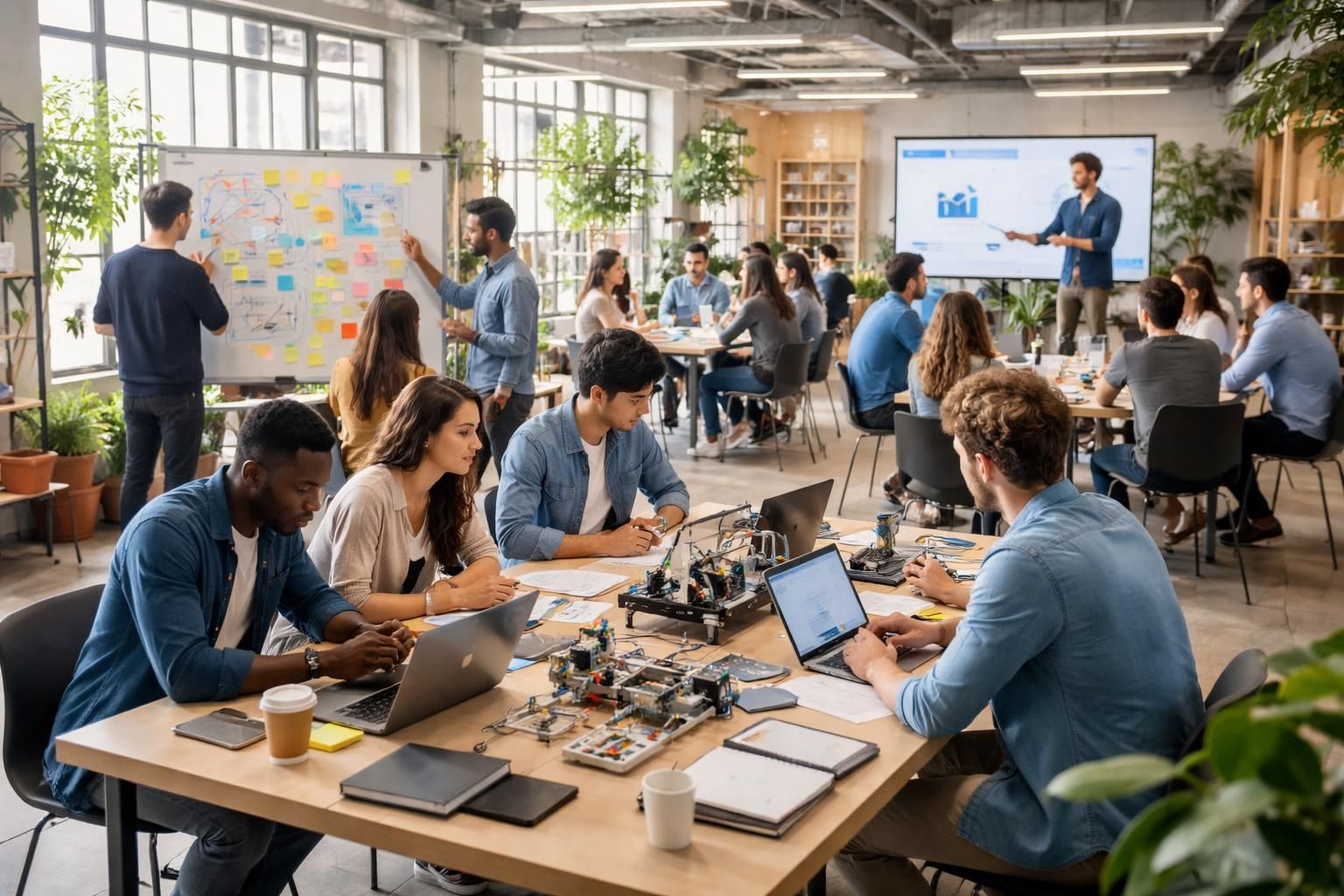 organisez des hackathons créatifs avec des ateliers d'innovation et des sessions de pitchs, conçus pour dynamiser votre communauté startup et stimuler la collaboration.